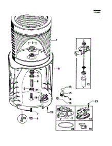Bowls / Pump parts for  Washer WL42T26DW1-96178A from AppliancePartsPros.com
