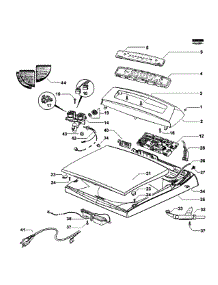Top Deck parts for  Washer WL42T26KW1-96174A from AppliancePartsPros.com
