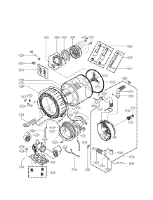 Drum & Tub Assembly parts for Lg Washer WM0001HTMA from AppliancePartsPros.com