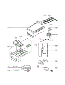 Dispenser Assembly parts for Lg Washer WM0001HTMA from AppliancePartsPros.com