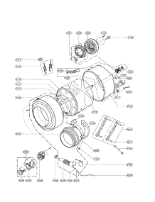 Drum & Tub parts for Lg Washer WM1333HW from AppliancePartsPros.com
