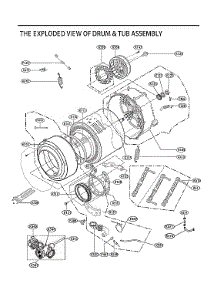 Drum / Tub Assembly parts for Lg Washer WM1455HWA/00 from AppliancePartsPros.com