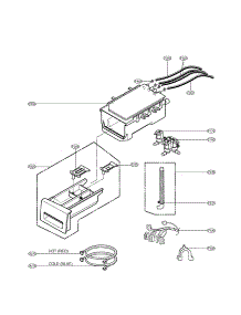 Dispenser parts for Lg Washer WM1812CW from AppliancePartsPros.com