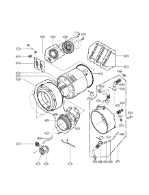 Drum & Tub parts for Lg Washer WM1814CW from AppliancePartsPros.com