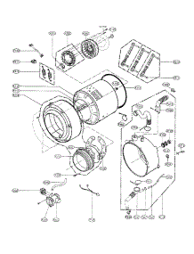 Drum / Tub Assy parts for Lg Washer WM1815CS from AppliancePartsPros.com