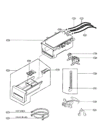 Dispenser Assy parts for Lg Washer WM1815CS from AppliancePartsPros.com