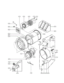 Drum And Tub Parts parts for Lg Washer WM2010CW from AppliancePartsPros.com