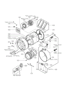 Drum & Tub Assembly parts for Lg Washer WM2233HD from AppliancePartsPros.com