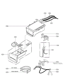 Dispenser Assembly parts for Lg Washer WM2233HW/01 from AppliancePartsPros.com
