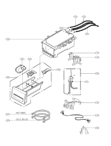 Dispenser Assembly parts for Lg Washer WM2277HW/01 from AppliancePartsPros.com