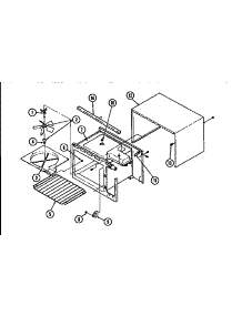 Body-Upper parts for Jenn-Air Electric Wall Oven WM2720B/M167B from AppliancePartsPros.com