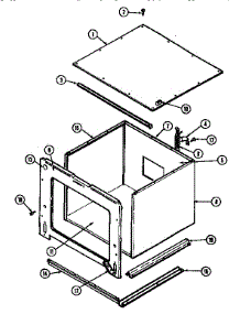 Body-Lower parts for Jenn-Air Electric Wall Oven WM2720B/M167B from AppliancePartsPros.com