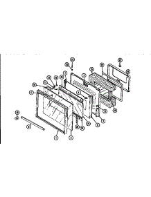 Door-Lower parts for Jenn-Air Electric Wall Oven WM2720B/M167B from AppliancePartsPros.com