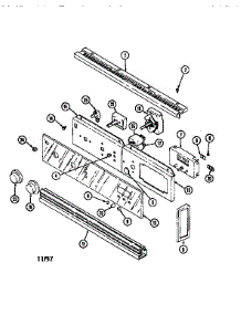 Control Panel-Lower parts for Jenn-Air Electric Wall Oven WM2750B/M167B from AppliancePartsPros.com
