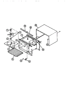 Body-Upper parts for Jenn-Air Electric Wall Oven WM2750B/M167B from AppliancePartsPros.com