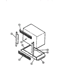 Trim-Microwave parts for Jenn-Air Electric Wall Oven WM2750B/M167B from AppliancePartsPros.com