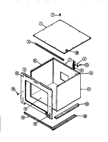 Body-Lower parts for Jenn-Air Electric Wall Oven WM2750W/M167W from AppliancePartsPros.com