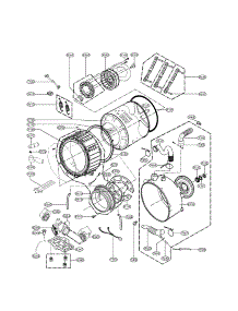 Drum And Tub Parts parts for Lg Washer WM2801HRA from AppliancePartsPros.com