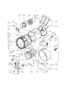 Drum And Tub Assembly Parts parts for Lg Washer WM3001HPA from AppliancePartsPros.com