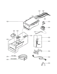 Dispenser parts for Lg Washer WM3001HRA from AppliancePartsPros.com