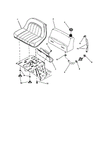 Fuel Tank & Operation Seat parts for Snapper Rear-Engine Riding Mower WM301021BE from AppliancePartsPros.com
