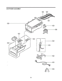 Dispenser Assy parts for Lg Washer WM3080CW/00 from AppliancePartsPros.com
