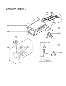 Dispenser Assy parts for Lg Washer WM3400CW/02 from AppliancePartsPros.com