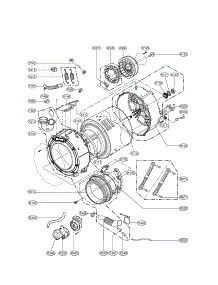 Drum & Tub parts for Lg Washer WM3431HS from AppliancePartsPros.com