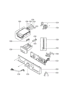 Control Panel & Dispenser parts for Lg Washer WM3431HW/00 from AppliancePartsPros.com