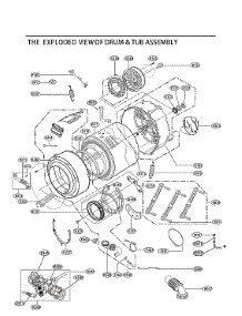Drum & Tub Assy parts for Lg Washer WM3555HWA/00 from AppliancePartsPros.com
