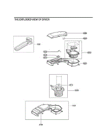 Dryer parts for Lg Washer WM3555HWA/00 from AppliancePartsPros.com