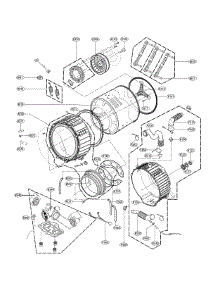 Drum And Tub Assembly parts for Lg Washer WM3575CV/00 from AppliancePartsPros.com