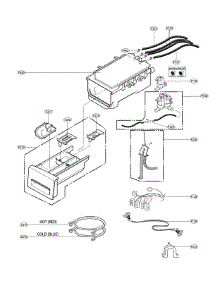 Disperser Assembly parts for Lg Washer WM3575CV/00 from AppliancePartsPros.com