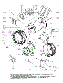Drum And Tub Assembly parts for Lg Washer WM3700HVA/00 from AppliancePartsPros.com