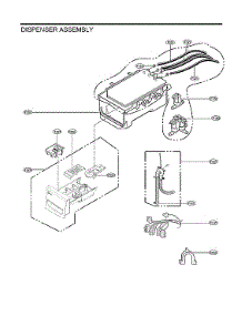 Dispenser Assy parts for Lg Washer WM3700HWA/01 from AppliancePartsPros.com