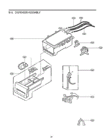 Dispenser Assy parts for Lg Washer WM3700HWA/03 from AppliancePartsPros.com