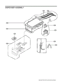 Dispenser Assembly parts for Lg Washer WM3900HBA/00 from AppliancePartsPros.com