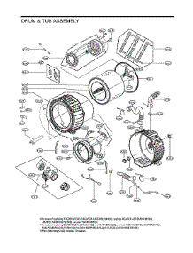 Drum / Tub Assy parts for Lg Washer WM3998HBA/00 from AppliancePartsPros.com