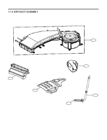 Dry Duct Assy parts for Lg Washer WM3998HBA/00 from AppliancePartsPros.com