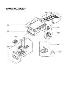 Dispenser Assy parts for Lg Washer WM4000HBA/00 from AppliancePartsPros.com