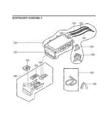 Dispenser Assy parts for Lg Washer WM4000HWA/01 from AppliancePartsPros.com