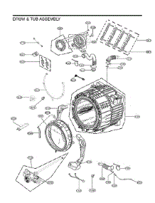 Drum & Tub Assy parts for Lg Washer WM4200HBA/00 from AppliancePartsPros.com