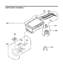 Dispenser Assy parts for Lg Washer WM4200HBA/00 from AppliancePartsPros.com