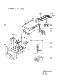 Dispenser Assy parts for Lg Washer WM8900HBA/00 from AppliancePartsPros.com