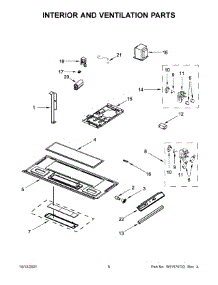 Interior And Ventilation Parts parts for Whirlpool Microwave/Hood Combo WMH31017HS09 from AppliancePartsPros.com