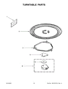 Turntable Parts parts for Whirlpool Microwave/Hood Combo WMH31017HS09 from AppliancePartsPros.com