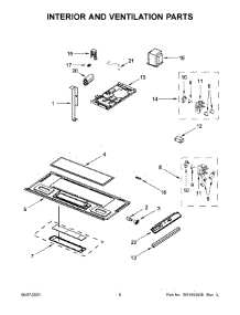 Interior And Ventilation Parts parts for Whirlpool Microwave/Hood Combo WMH31017HW8 from AppliancePartsPros.com