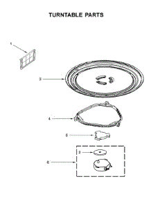 Turntable Parts parts for Whirlpool Microwave/Hood Combo WMH31017HZ4 from AppliancePartsPros.com