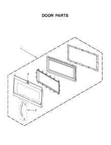 Door Parts parts for Whirlpool Microwave/Hood Combo WMH31017HZ5 from AppliancePartsPros.com