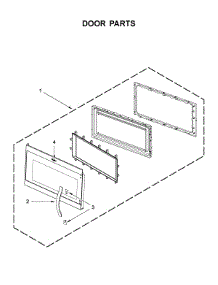 Door Parts parts for Whirlpool Microwave/Hood Combo WMH32519HB3 from AppliancePartsPros.com